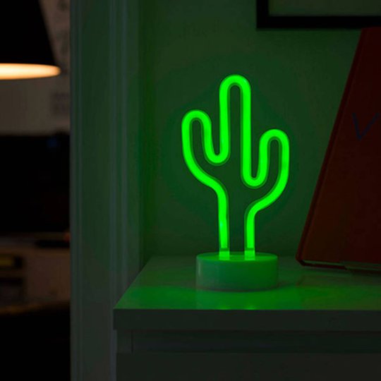 LED-koristevalaisin Kaktus, paristokäyttöinen