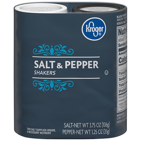 Kroger Salt & Pepper Shakers - 5.0 oz