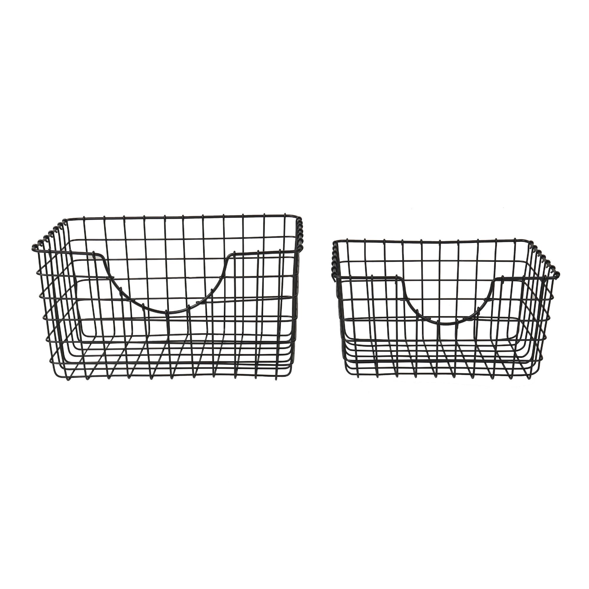 Black Wire Wilson Storage Basket - Metal - Small by World Market