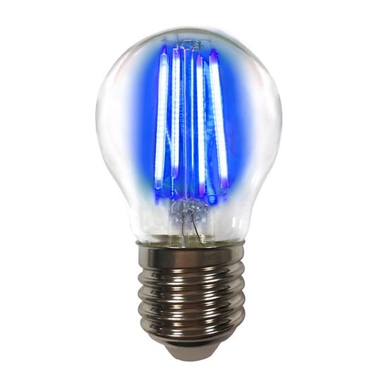 Värillinen E27 4W -LED-lamppu filament, sininen