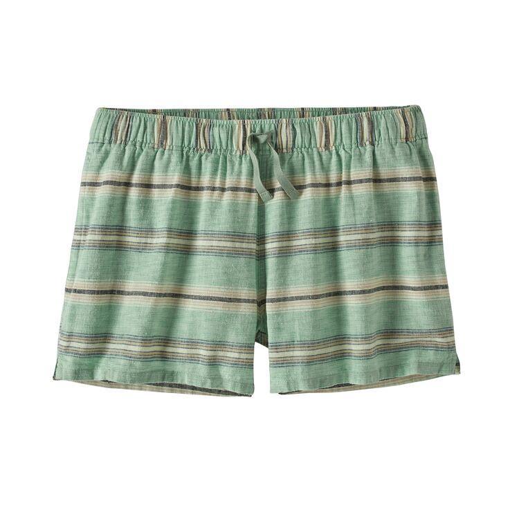 Patagonia Women's Island Hemp Baggies™ Shorts, Tarkine Stripe Small: Ellwood Green / XS