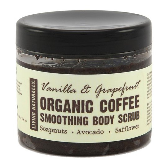 Living Naturally Vanilla & Grapefruit Coffee Body Scrub, 200 g