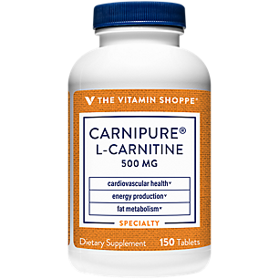 Carnipure L-Carnitine - Supports Cardiovascular Health, Energy Production & Fat Metabolism - 500 MG (150 Tablets)
