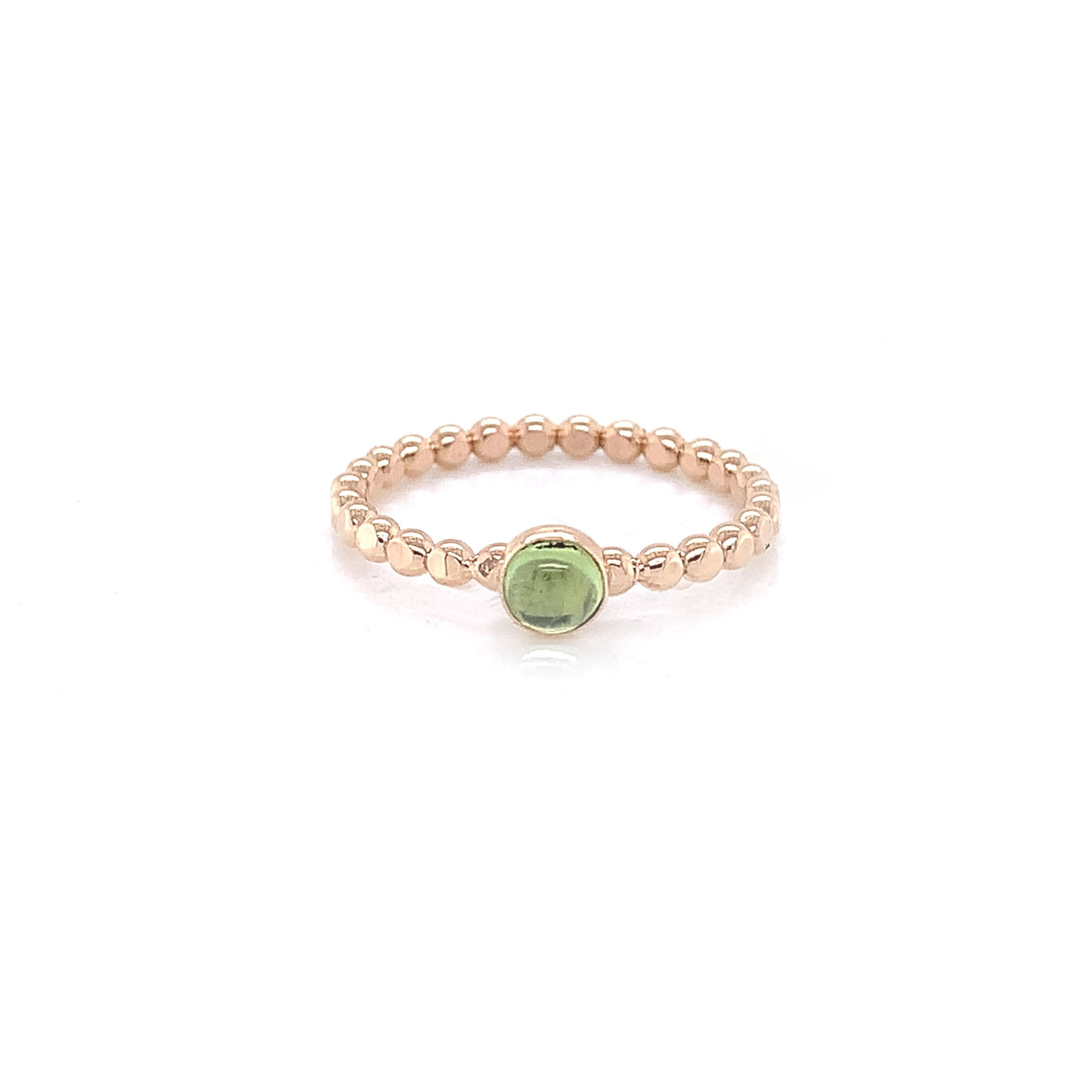 August Birthstone, Birthstone Ring, Peridot Jewelry, Peridot, Gold Gemstone Pale Green