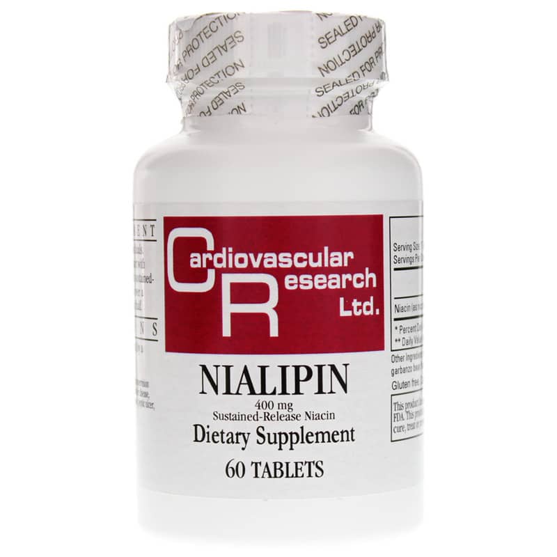 Cardiovascular Research Nialipin Timed-Release Niacin 400 Mg 60 Tablets