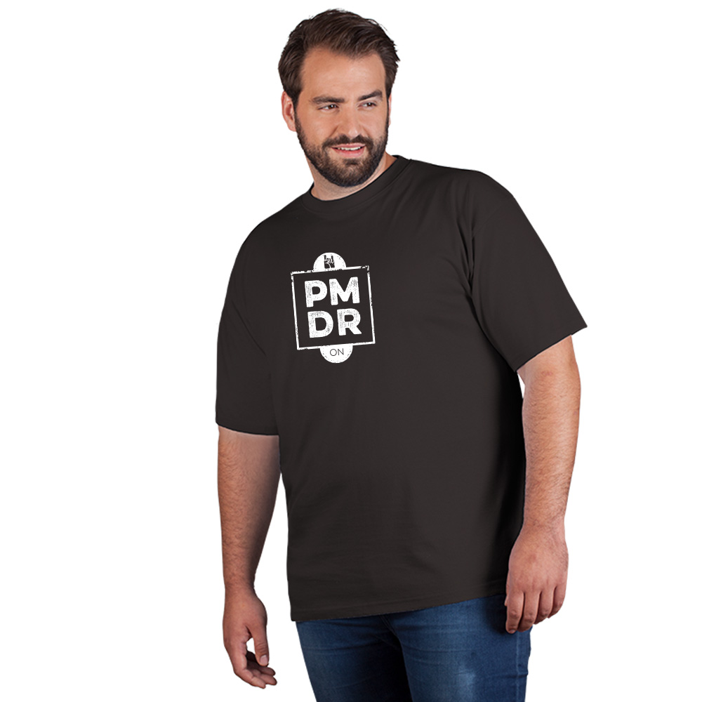 Print "promodoro rock on" Premium T-Shirt Plus Size Herren, Graphit, XXXL