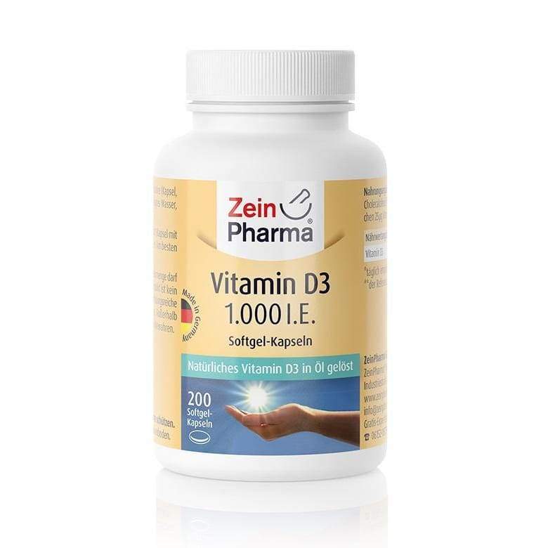 Vitamin D3, 1000 IU - 200 softgel