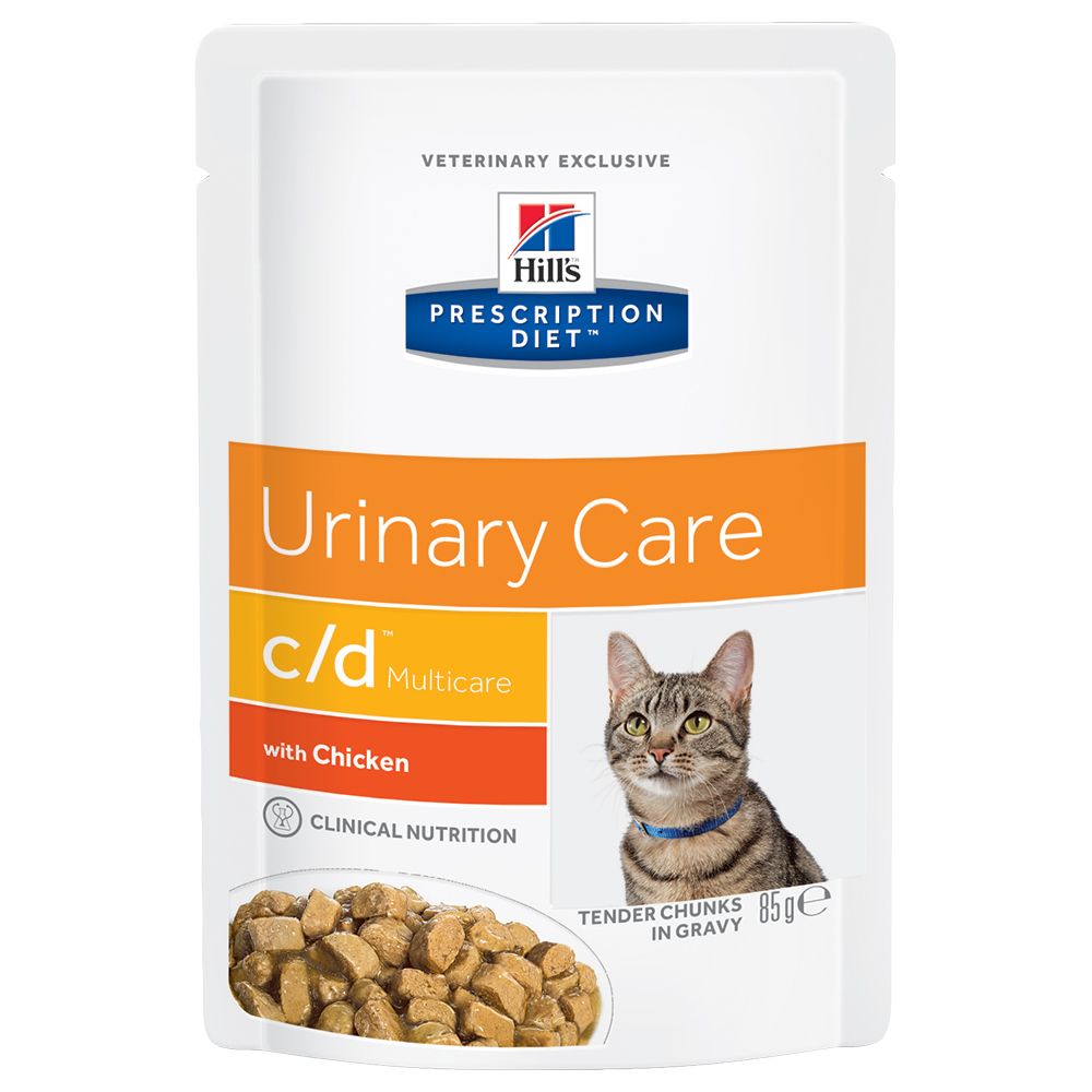 Hill's Prescription Diet Feline c/d Multicare Urinary Care - Chicken - 12 x 85g pouches
