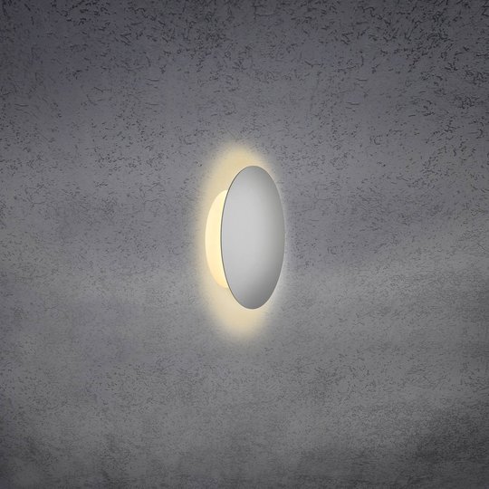 Escale Blade -LED-seinävalaisin, mattahopea Ø18 cm