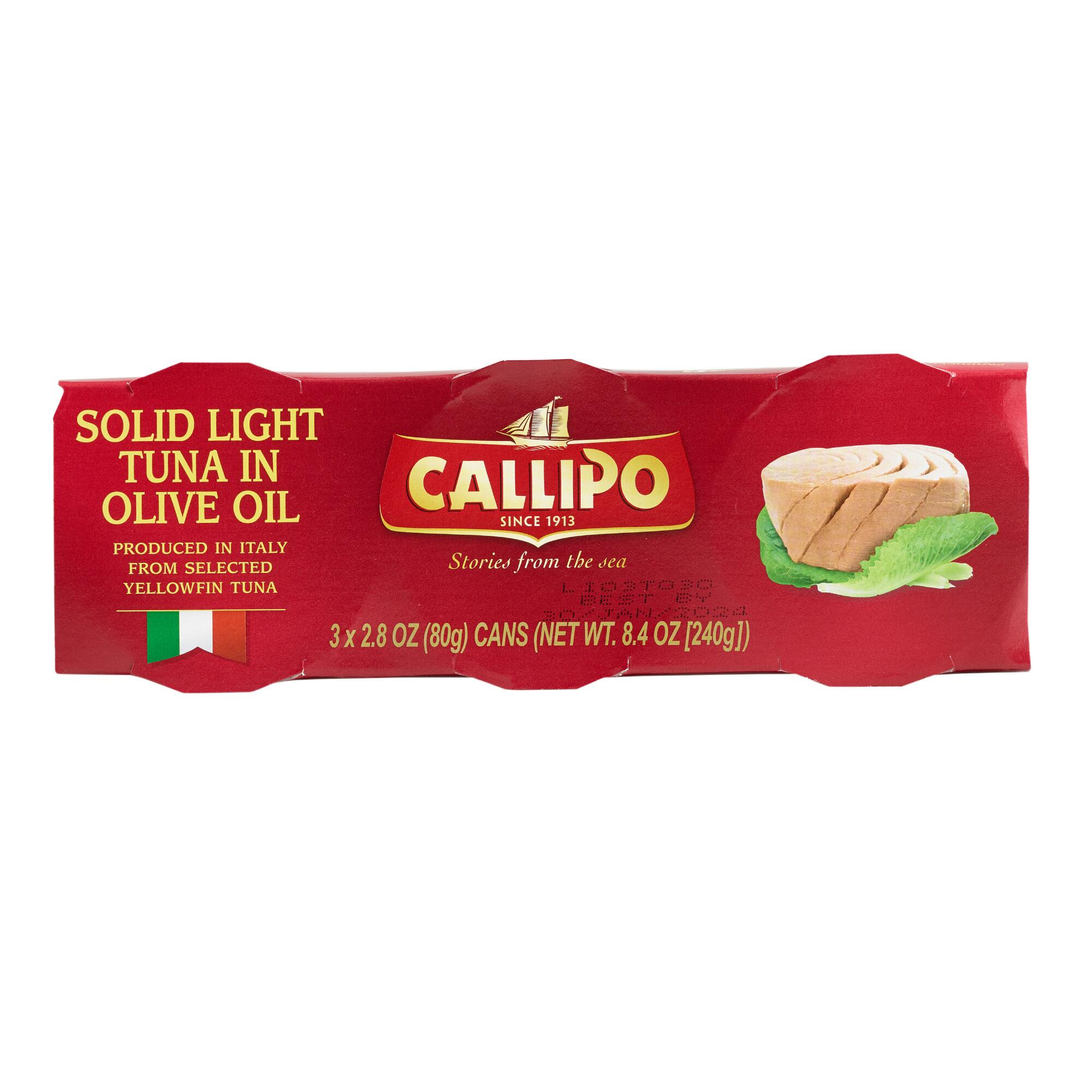 Callipo Solid Light Tuna in Olive Oil 3 Pack by World Market