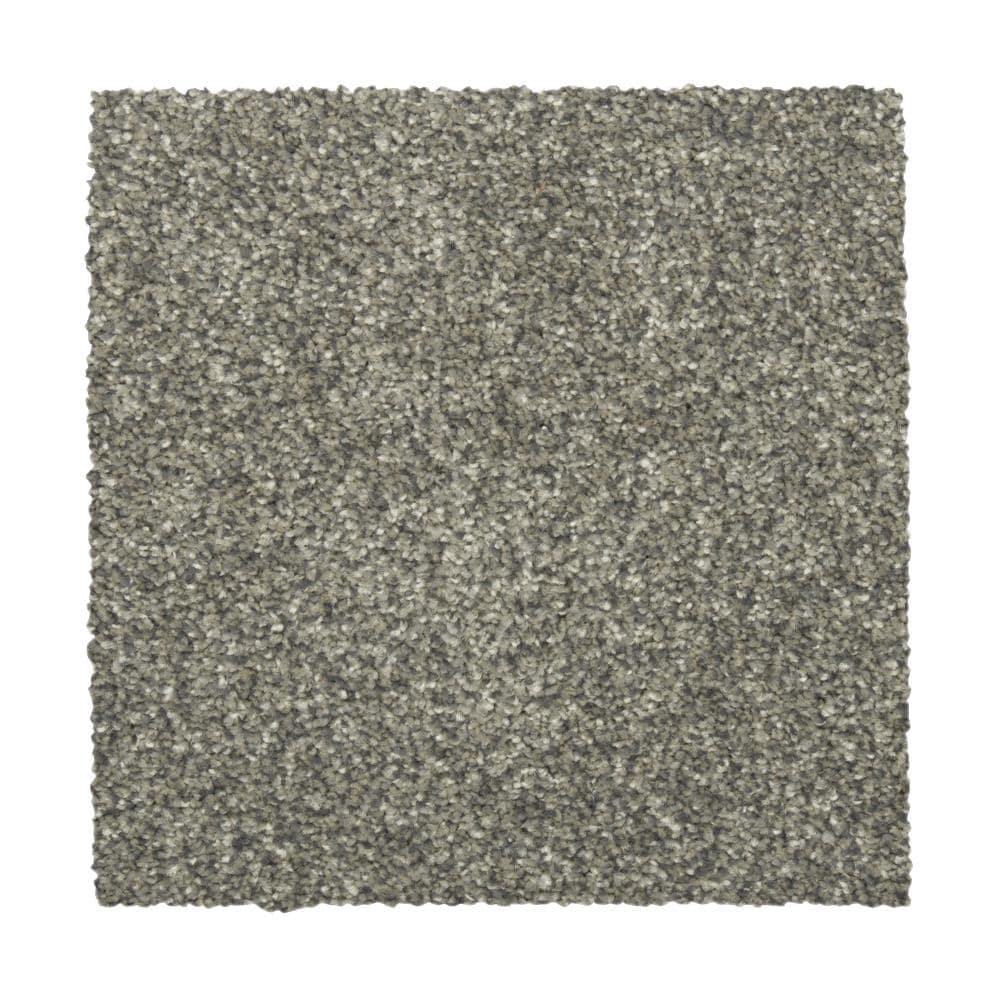 STAINMASTER Vibrant blend II Kettle Carpet Sample Polyester in Gray | STP33-L007-0808