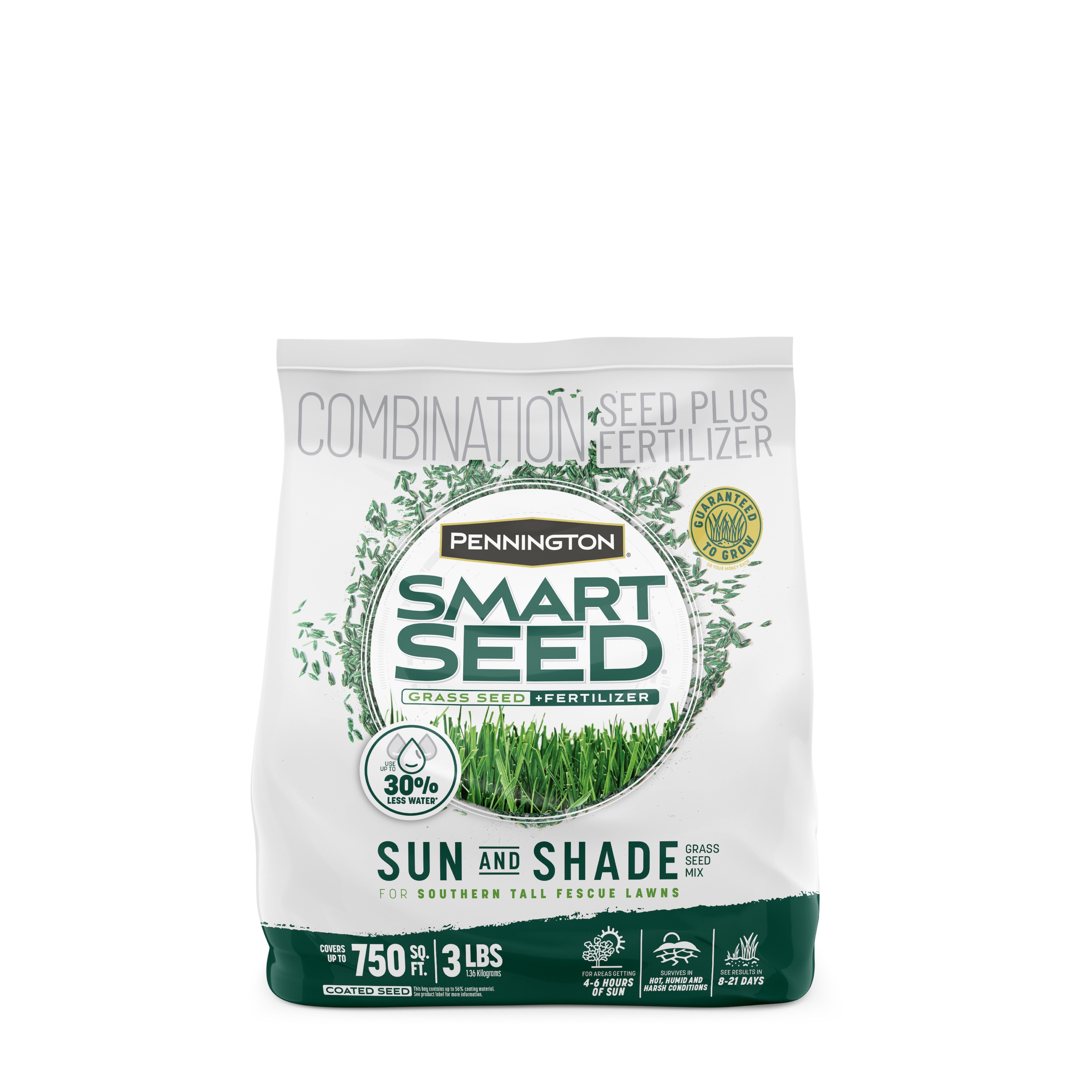 Pennington Smart Seed Sun and Shade South 3-lb Mixture/Blend Grass Seed | 2149602281
