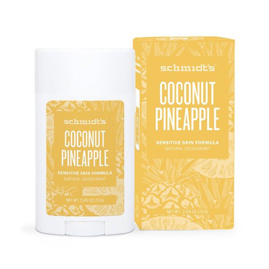 Schmidts Naturals Sensitive Skin Deodorant Stick Coconut Pineapple, 75 g