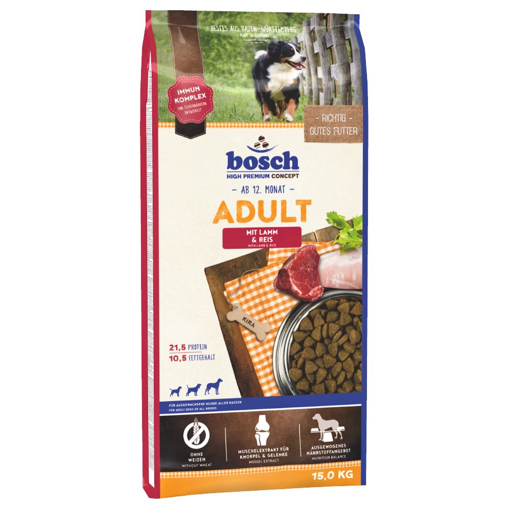 bosch Adult Lamb & Rice Dry Dog Food - 15kg