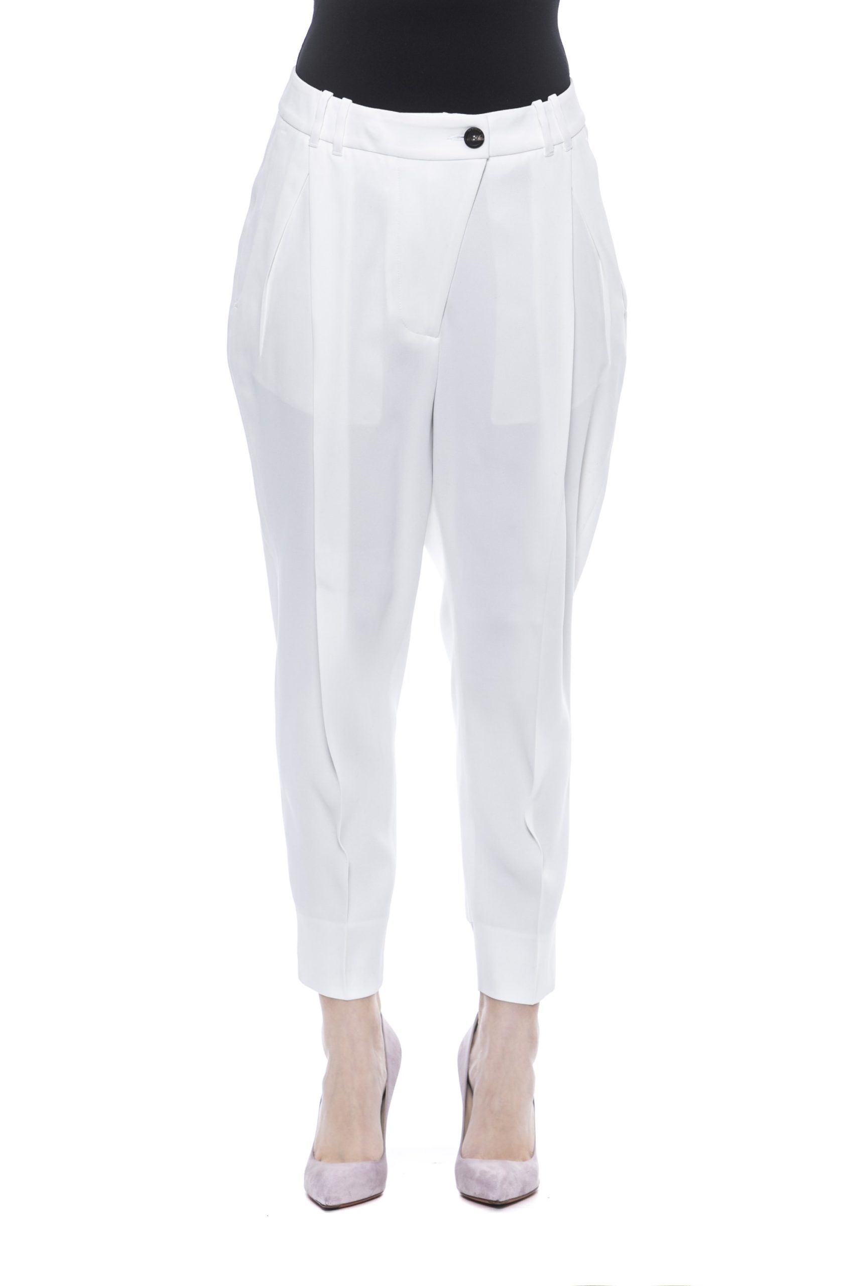 D Bianco White Jeans & Pant - IT42 | S
