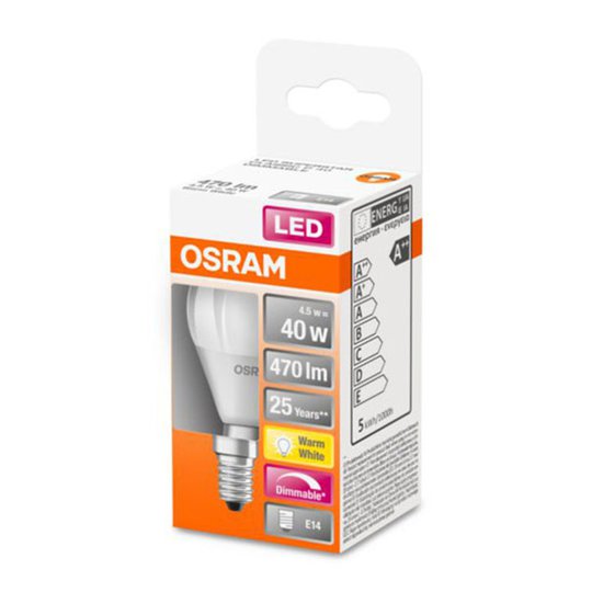 OSRAM-LED-lamppu E14 4,5W 827 Superstar himmennys
