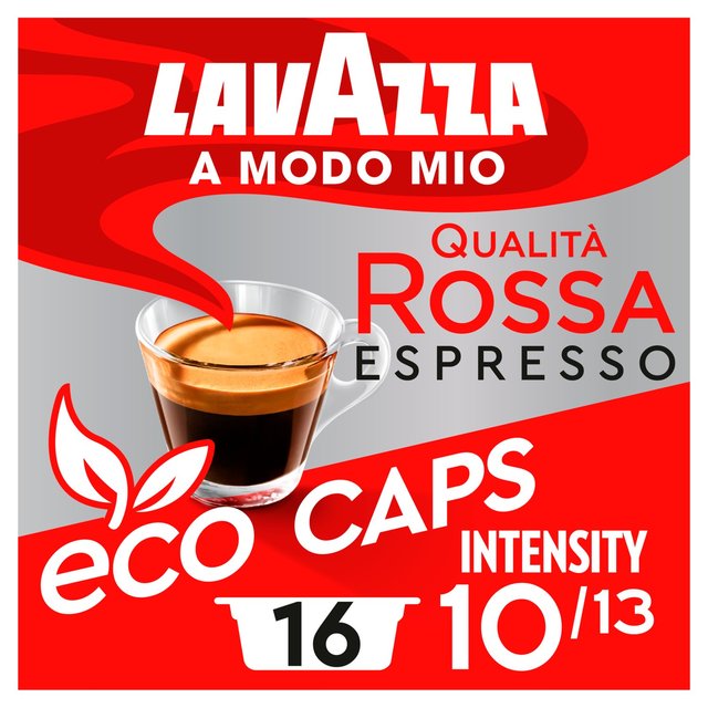 Lavazza A Modo Mio Compostable Qualita Rossa Coffee Capsules