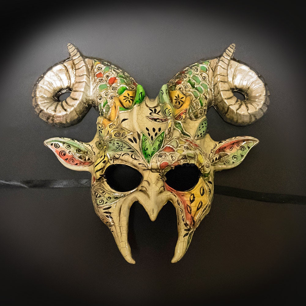 New Ram Mardi Gras Masquerade Mask, Ram Mask, Ram, Year Of The Mardi Gras Mens Masquerade Unisex Mask