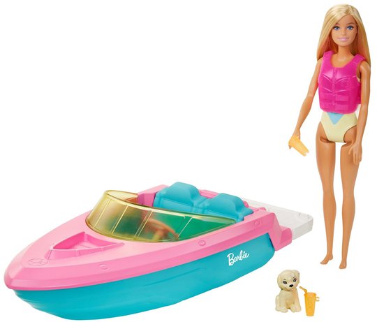 Barbie Dukke med Båt