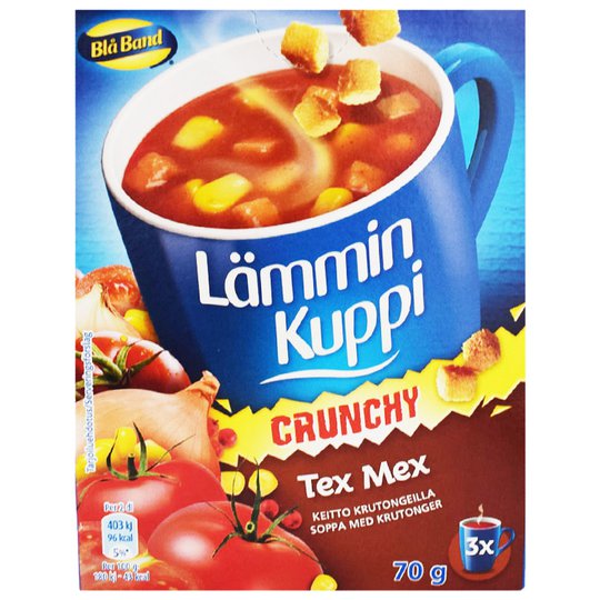 Lämmin Kuppi "Crunchy Tex Mex" 3x23g - 43% alennus