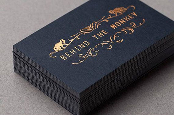 200 Business Cards - Black 14Pt 16Pt Matte Stock Rose Gold Copper Bronze Metallic Foil Custom Printed Personal Calling Cards Or Tags Usa