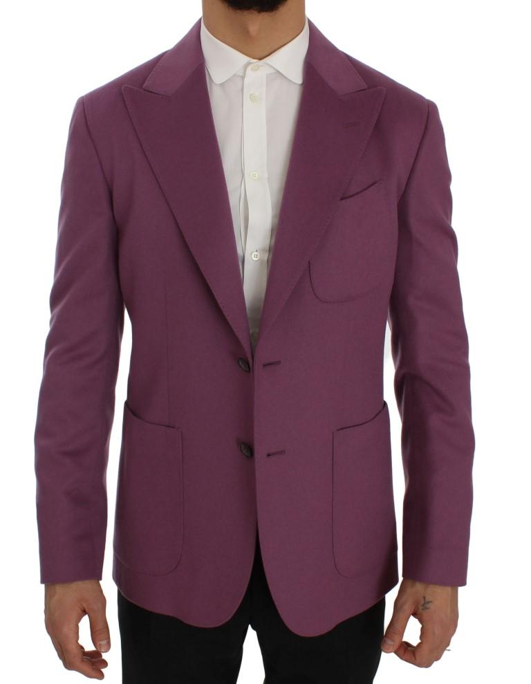 Dolce & Gabbana Men's Cashmere Slim Fit Blazer Purple SIG50054 - IT44 | XS