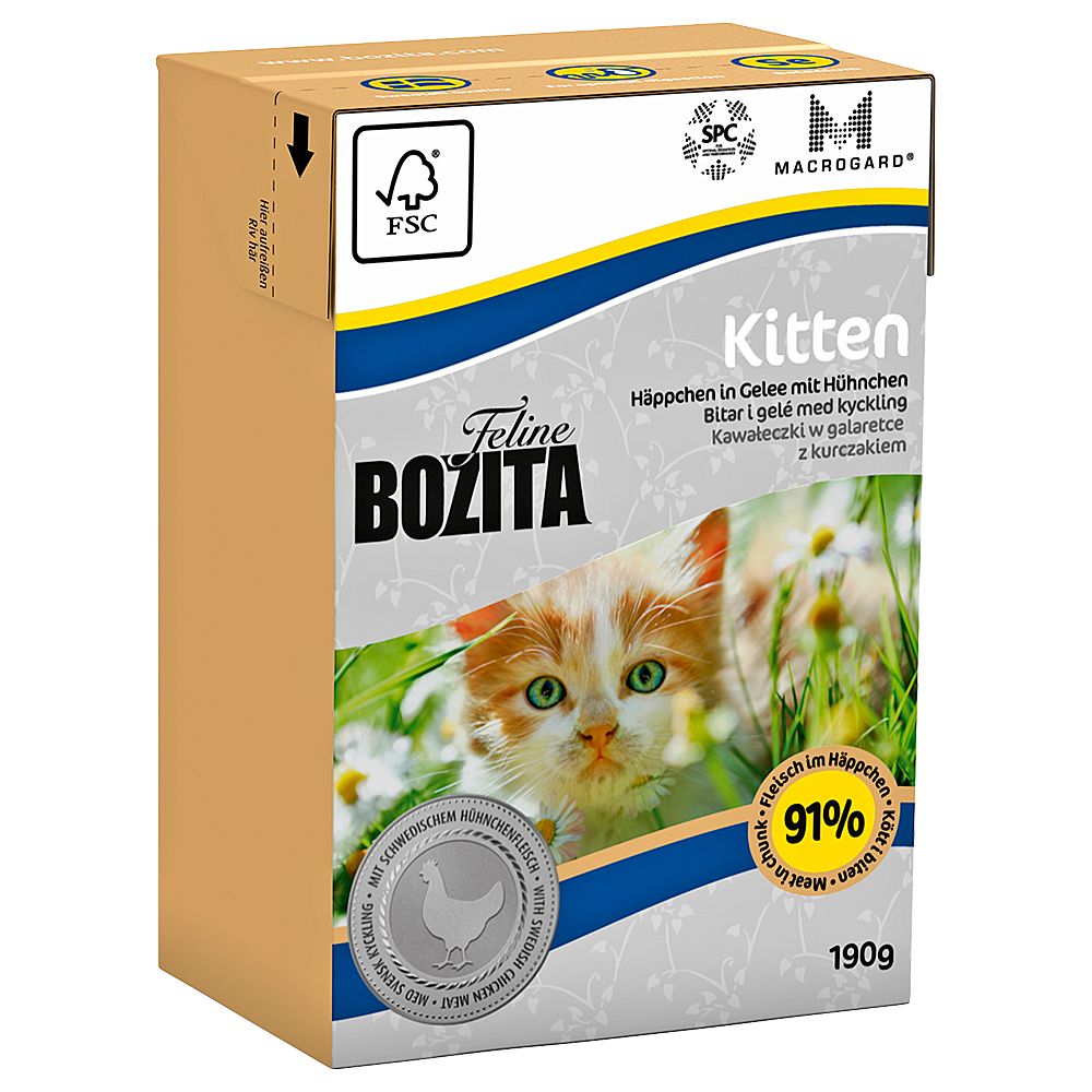 Bozita Feline Tetra Pak Package Kitten 190g - Saver Pack: 16 x 190g