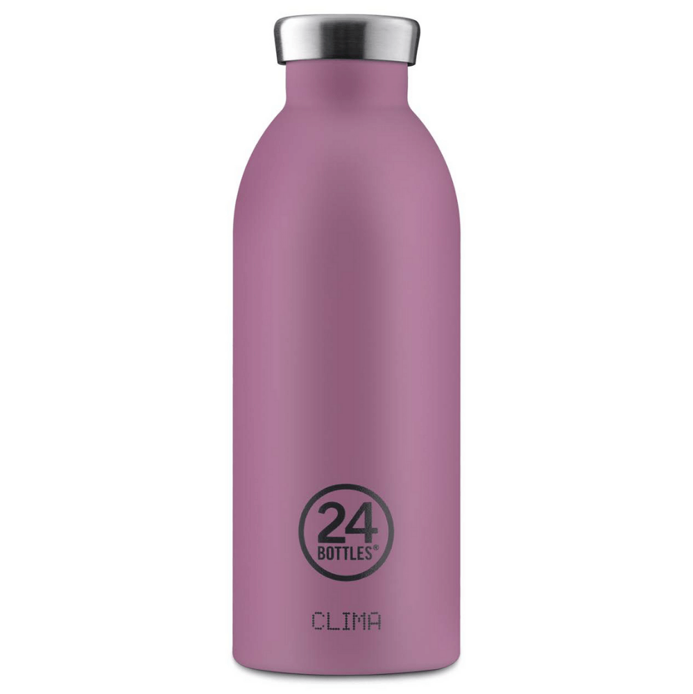24 Bottles - Clima Bottle 0,5 L - Stone Finish - Mauve (24B529)