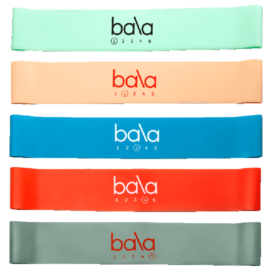 Bala Exercise/Resistance Bands - Pack of 5