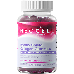 Beauty Shield Collagen Gummies - Supports Healthy Skin & Skin Hydration - Blackberry Lemon (60 Gummies)