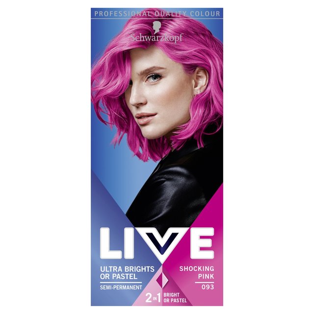 Schwarzkopf Live Shocking Pink 93 Ultra Brights Semi-Perm Hair Dye