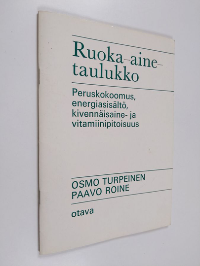 Osta Osmo Turpeinen : Ruoka-ainetaulukko netistä