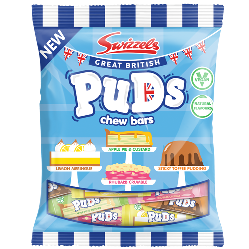 Swizzels Matlow Puds Chew Bars 150g