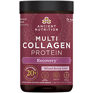 Multi Collagen Protein Powder for Rest + Recovery - Supports Healthy Joints, Skin & Nails - Mixed Berry (20 Servings)