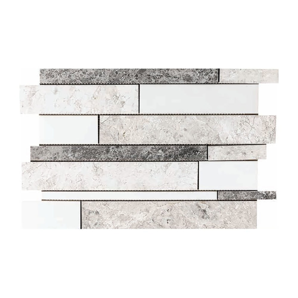 Marble Systems Granada Blend Mosaic 6-Pack Granada 13-in x 13-in Polished Natural Stone Marble Scale Patterned Floor and Wall Tile | 100305