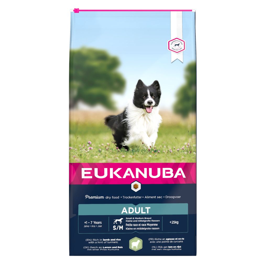 Eukanuba Small & Medium Breed Adult - Lamb & Rice - 12kg