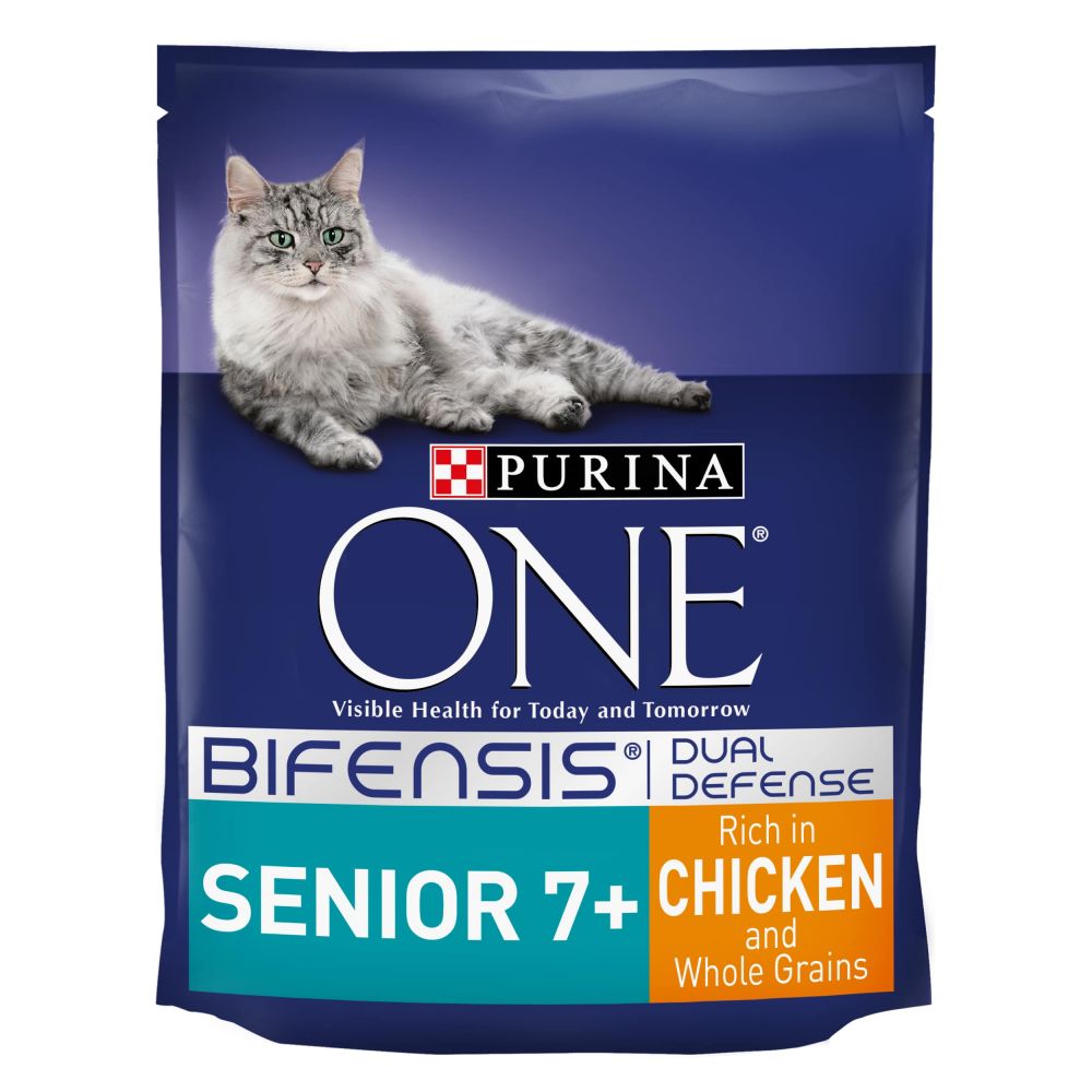 Purina ONE Senior 7+ Chicken & Whole Grains Dry Cat Food - 3kg