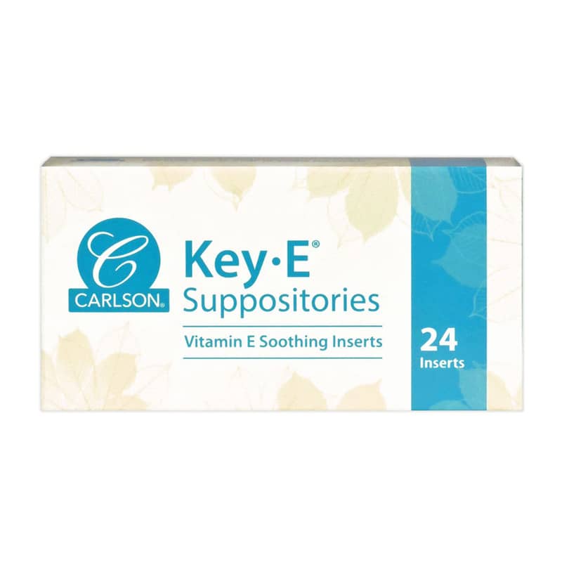 Carlson Labs Key-E Natural Vitamin E Suppositories 24 Suppositories