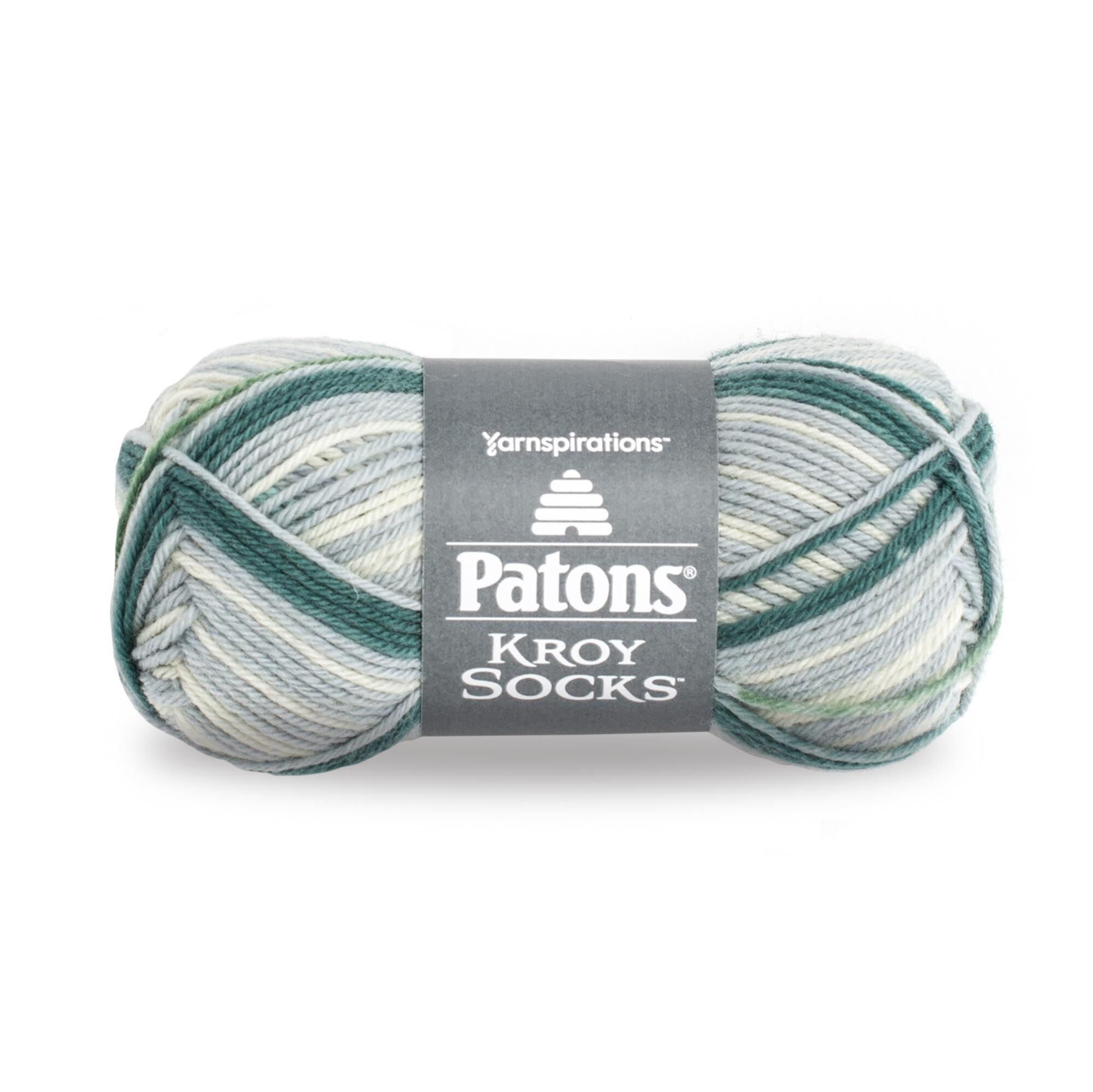 Patons Kroy Socks Wool Nylon Blend Knitting Crocheting Yarn 1.75 Ounces Color Landscape Stripes