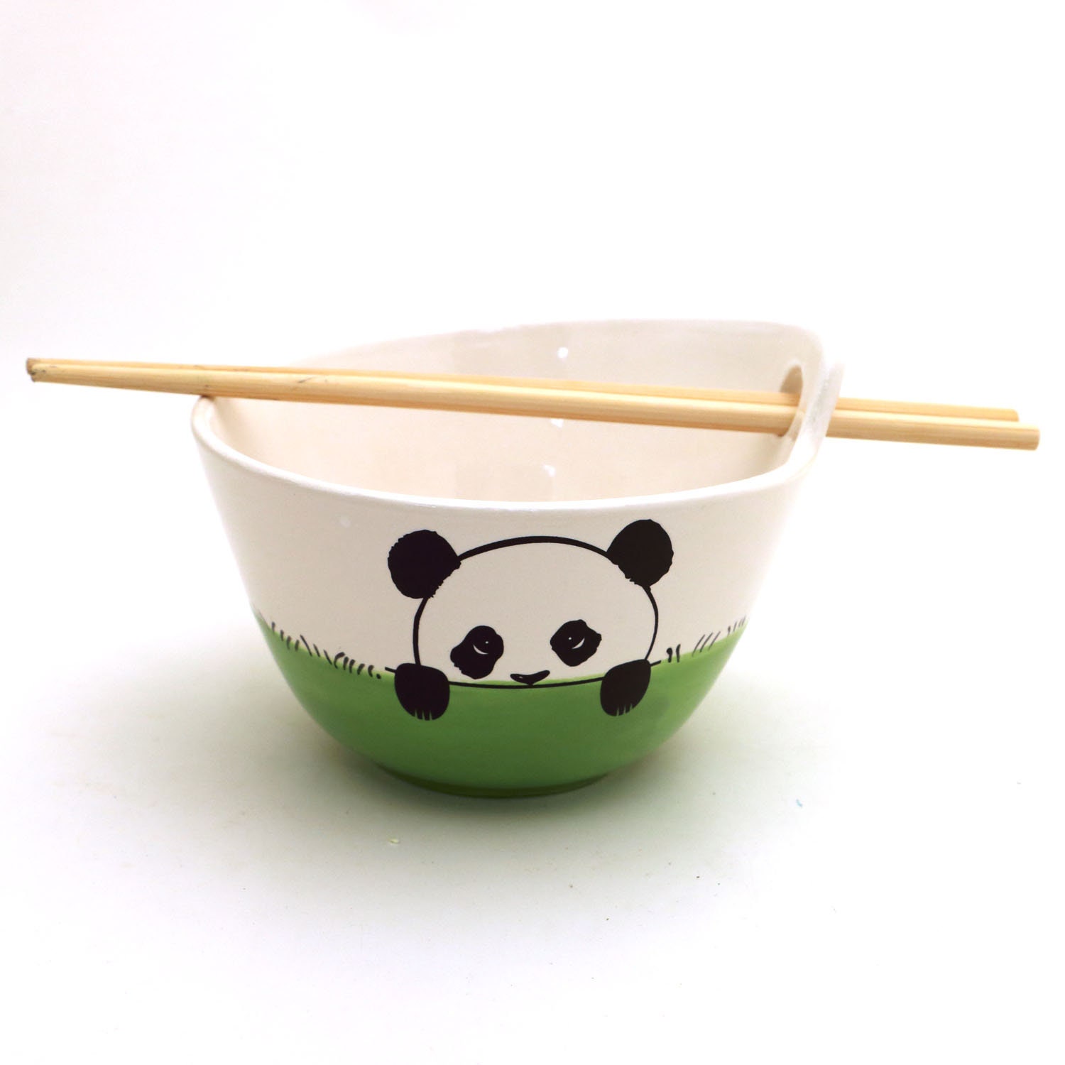 Ramen Bowl, Panda, Ships With Chopsticks, Udon Noodle Made in The Usa