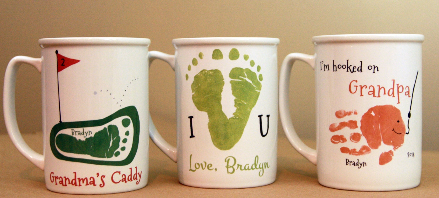 Any 3 Mugs. Hand & Footprint Choose Any Mugs