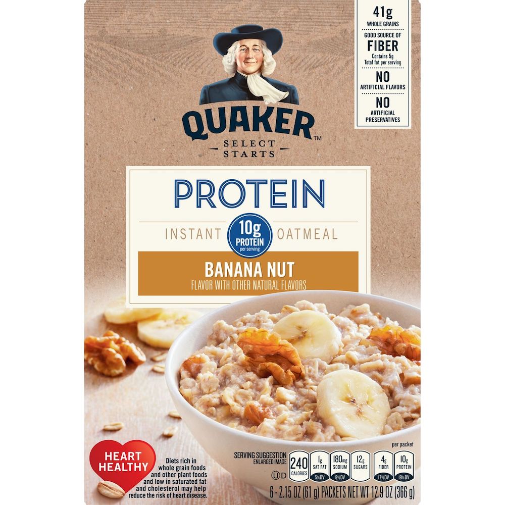 Quaker Instant Oatmeal Protein Banana Nut 366g