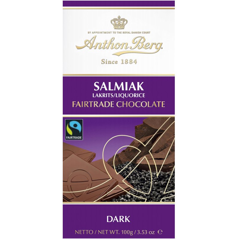 Mörk Choklad Salmiak & Lakrits 100g - 42% rabatt