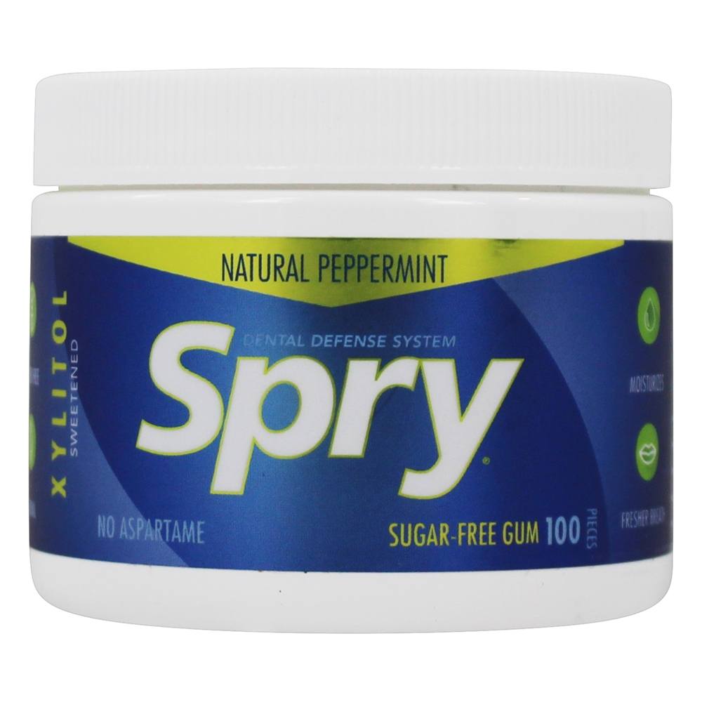 Xlear - Spry Chewing Gum with Xylitol Peppermint - 100 Piece(s)
