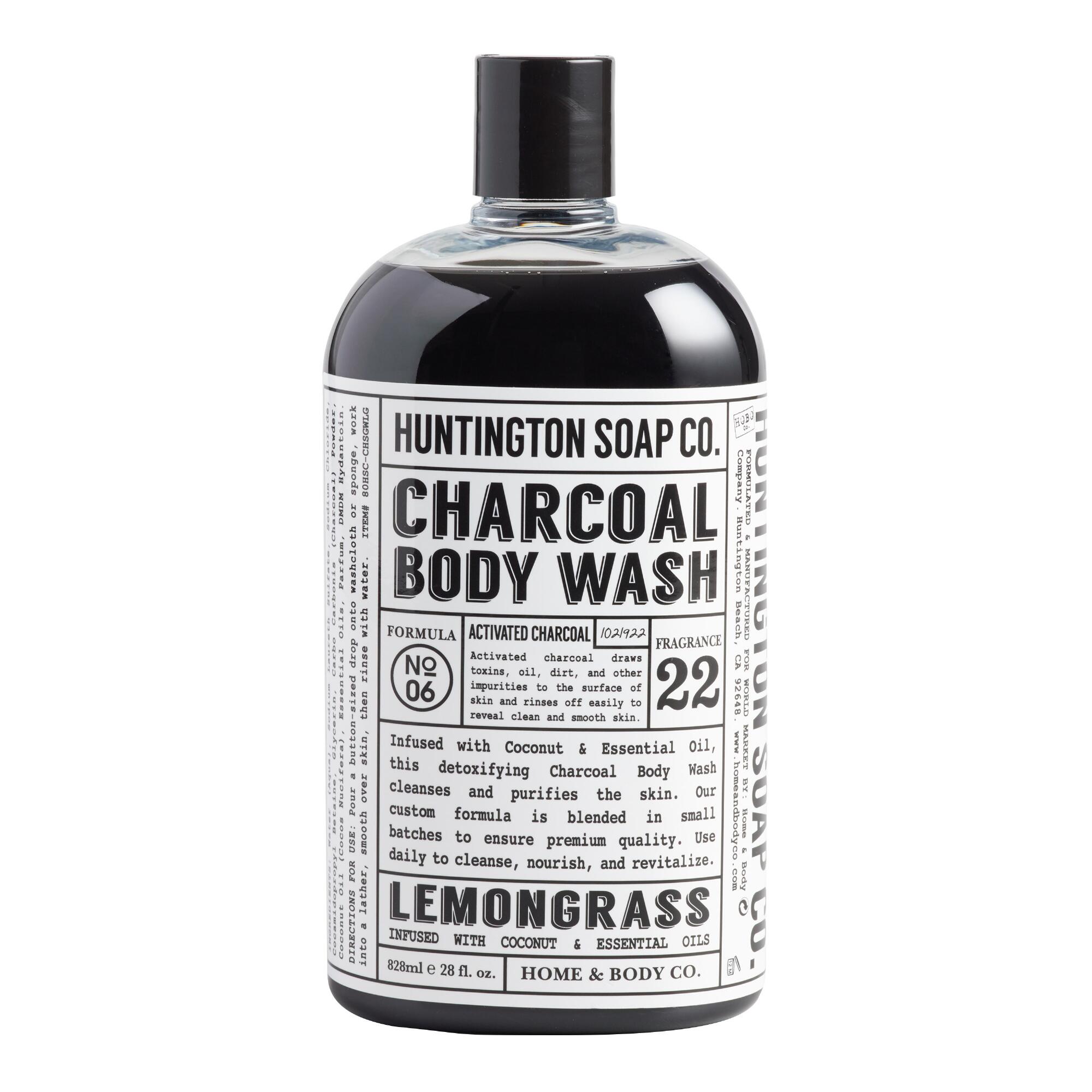 Huntington Lemongrass Charcoal Body Wash: Gray by World Market