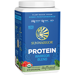 Warrior Blend Organic Non-GMO Plant-Based Vegan Protein- Natural (30 Servings)