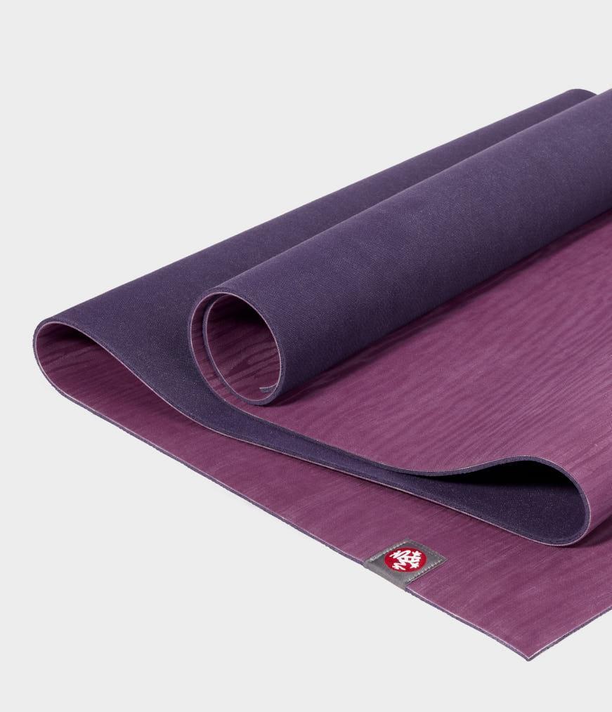 Manduka Ekolite Yoga Mat 4mm - 180cm - Sustainable Yoga Mat, Acai Midnight