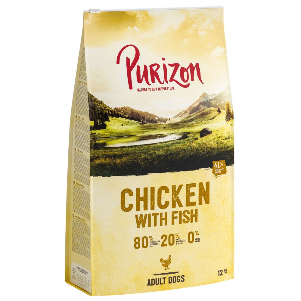 12kg Purizon Grain-Free Dry Dog Food - Save £5!* - Adult Grain-Free Lamb with Salmon (12kg)