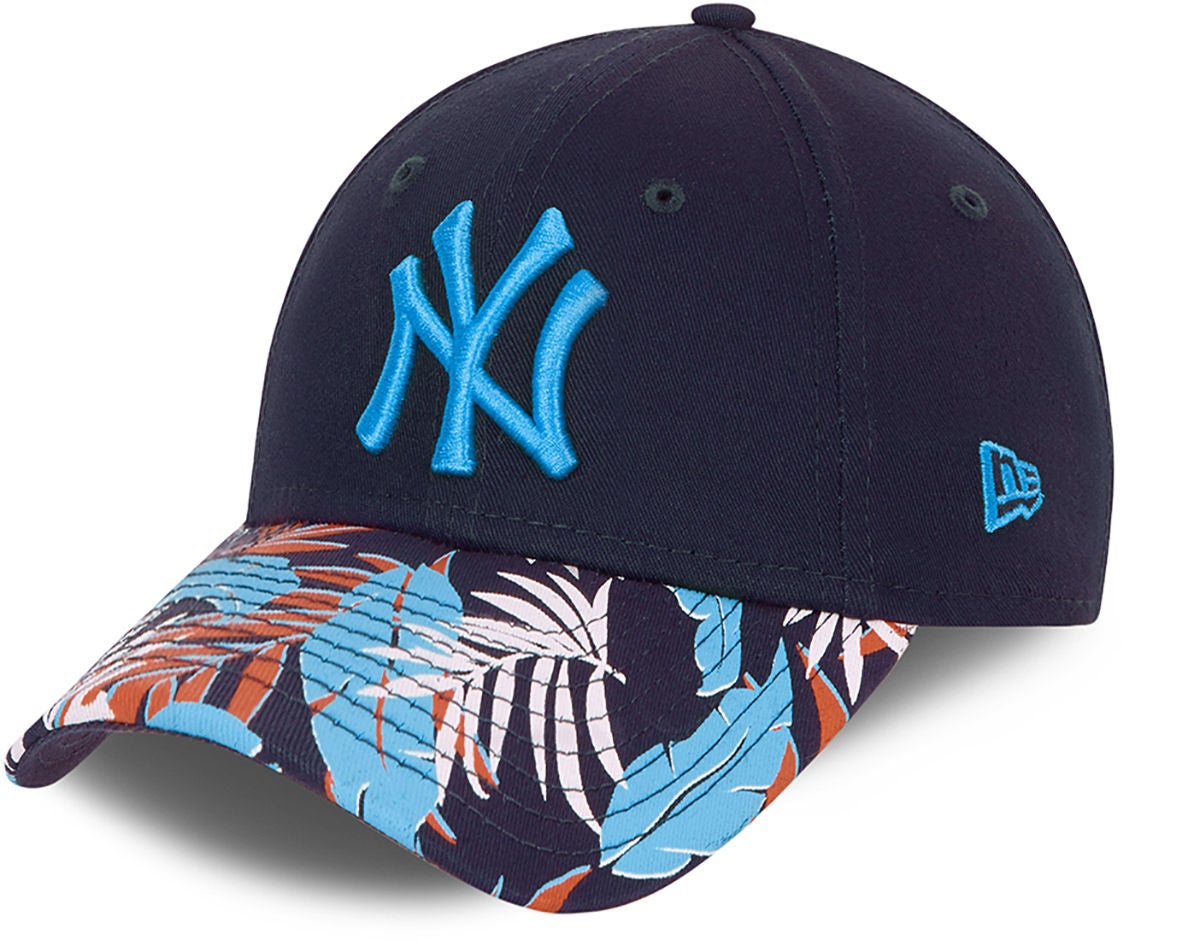 New Era NYY Floral 9Forty Kappe, Light Navy, 4-6 Jahre