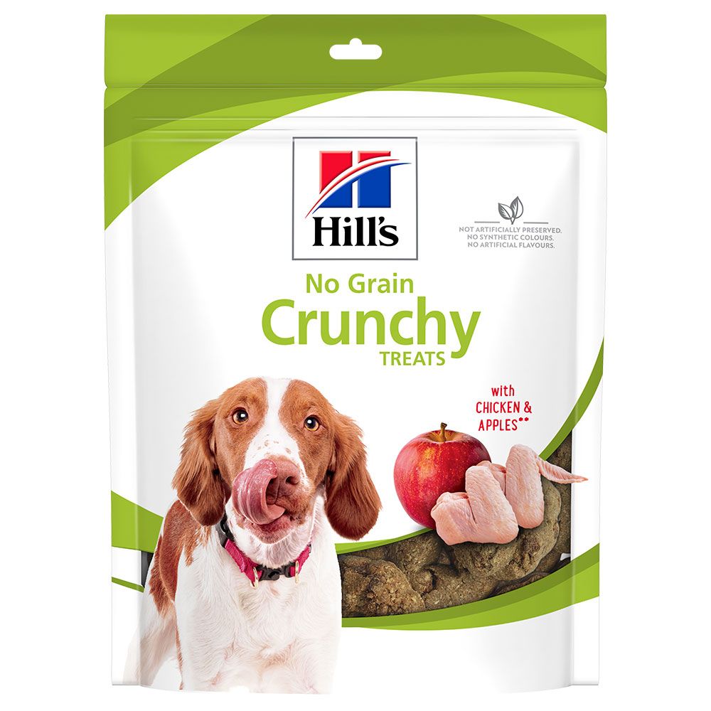 Hill's No Grain Crunchy Snacks - Chicken & Apple - Saver Pack: 6 x 227g